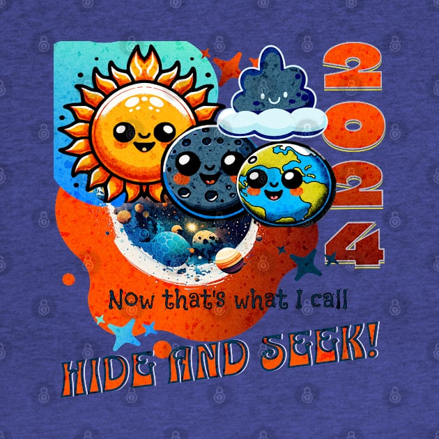 Cute Kids Solar Eclipse Hide and Seek by SmoothVez Designs